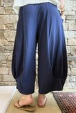 Jo Jo Quirky Hopsack Crop Pant Navy 